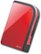 Angle Standard. Buffalo Technology - MiniStation Metro 250GB External USB 2.0 Portable Hard Drive - Ruby Red.
