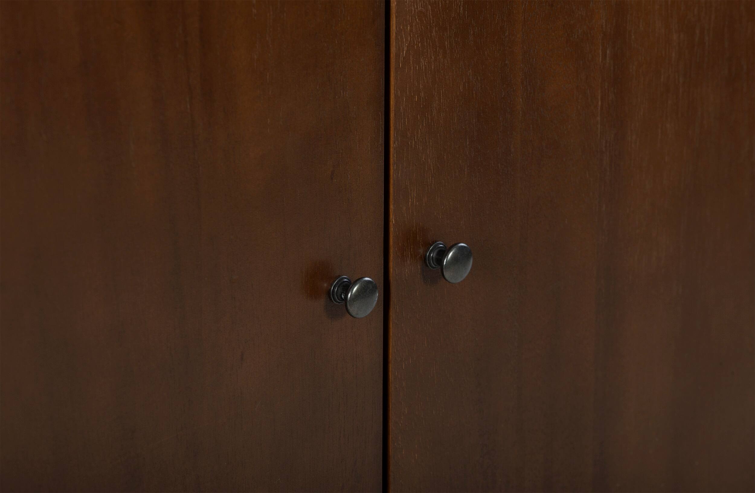 Alt View 14. Adore Decor - Brookline Classic 2-Door Cabinet - Walnut Brown.