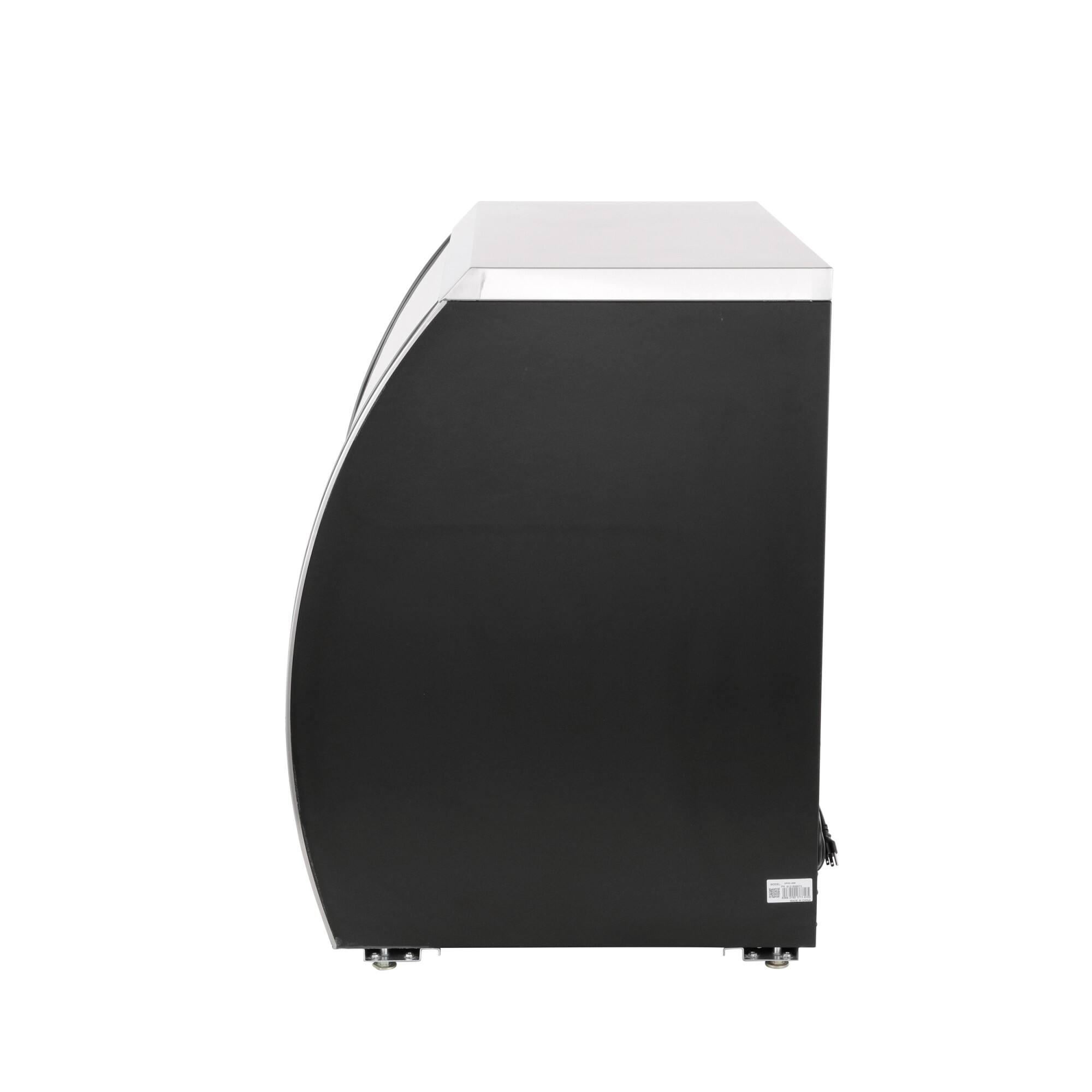 Alt View 3. Magic Chef - Commercial 48 in. 18 cu. ft. Specialty Refrigerated Case in Black Stainless - Stainless Steel.