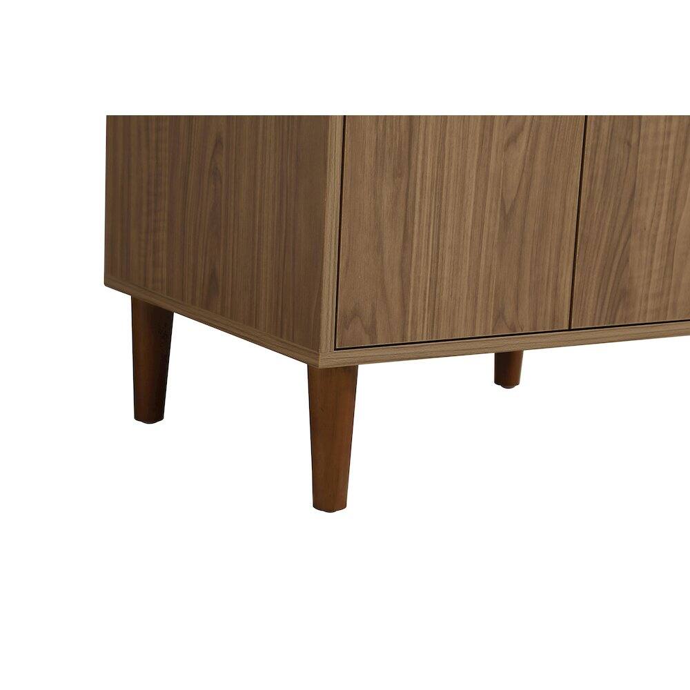 Alt View 6. Elegant Kitchen and Bath - Chandler 24 Inch Single Bathroom Vanity In Walnut Brown - Walnut Brown.