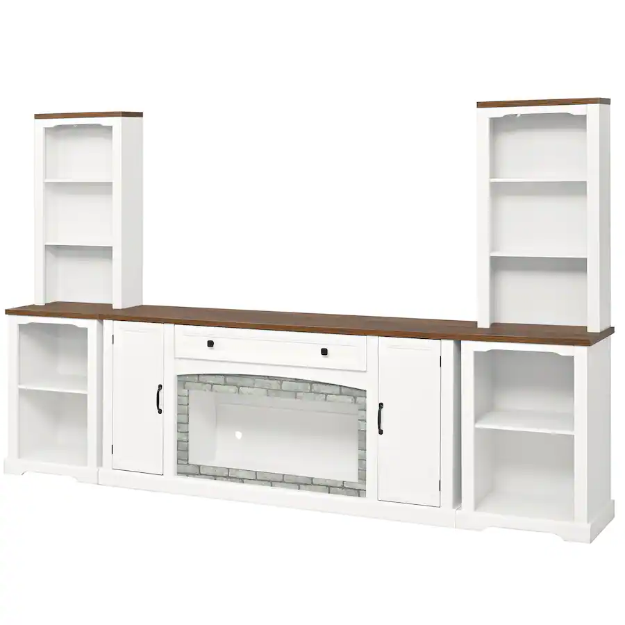 Whisen 3 Piece TV Stand Set for TVs up to 70 Inch,Modular Entertainment ...