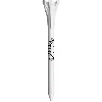 Front. Callaway - Callaway 2 3/4" Performance Golf Tees - 30 Pack - White - White.