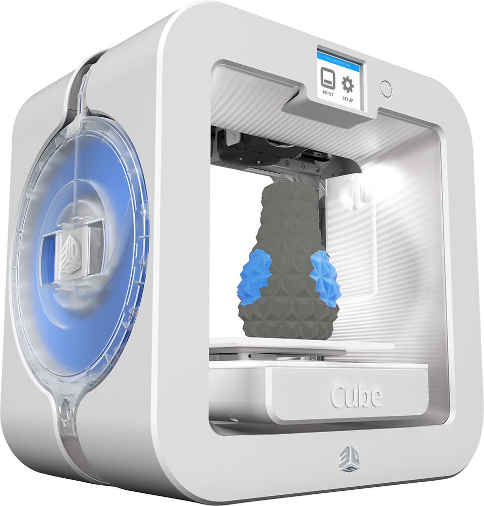 Best Buy: 3D Systems Cube Wireless 3D Printer White 392200