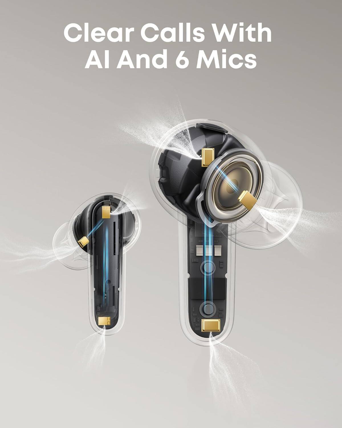 Clear Calls With AI And 6 Mics