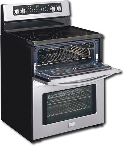 Best Buy: Frigidaire 40 Freestanding Double Oven Electric Convection Range  Stainless-Steel PLEF489GC