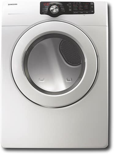 Samsung - 7.3 Cu. Ft. 7-Cycle Electric Dryer - White-Front_Standard