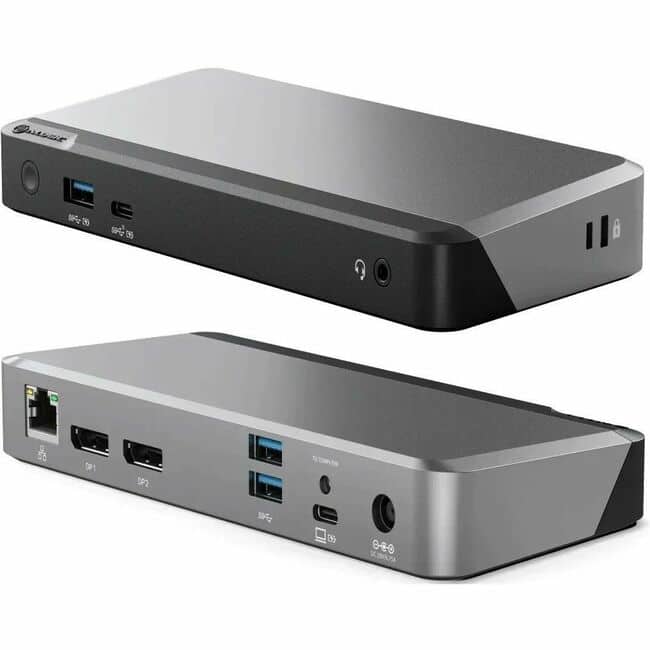 Alogic - MX2 USB-C Dual Display DP Alt. Mode Docking Station - With 65W Power Delivery - for Monitor, Notebook - 100 W