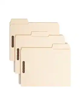 Smead - SuperTab Classification Folders, Oversized Reinforced 1/3-Cut Tab, Letter Size, 50/Box - Manila