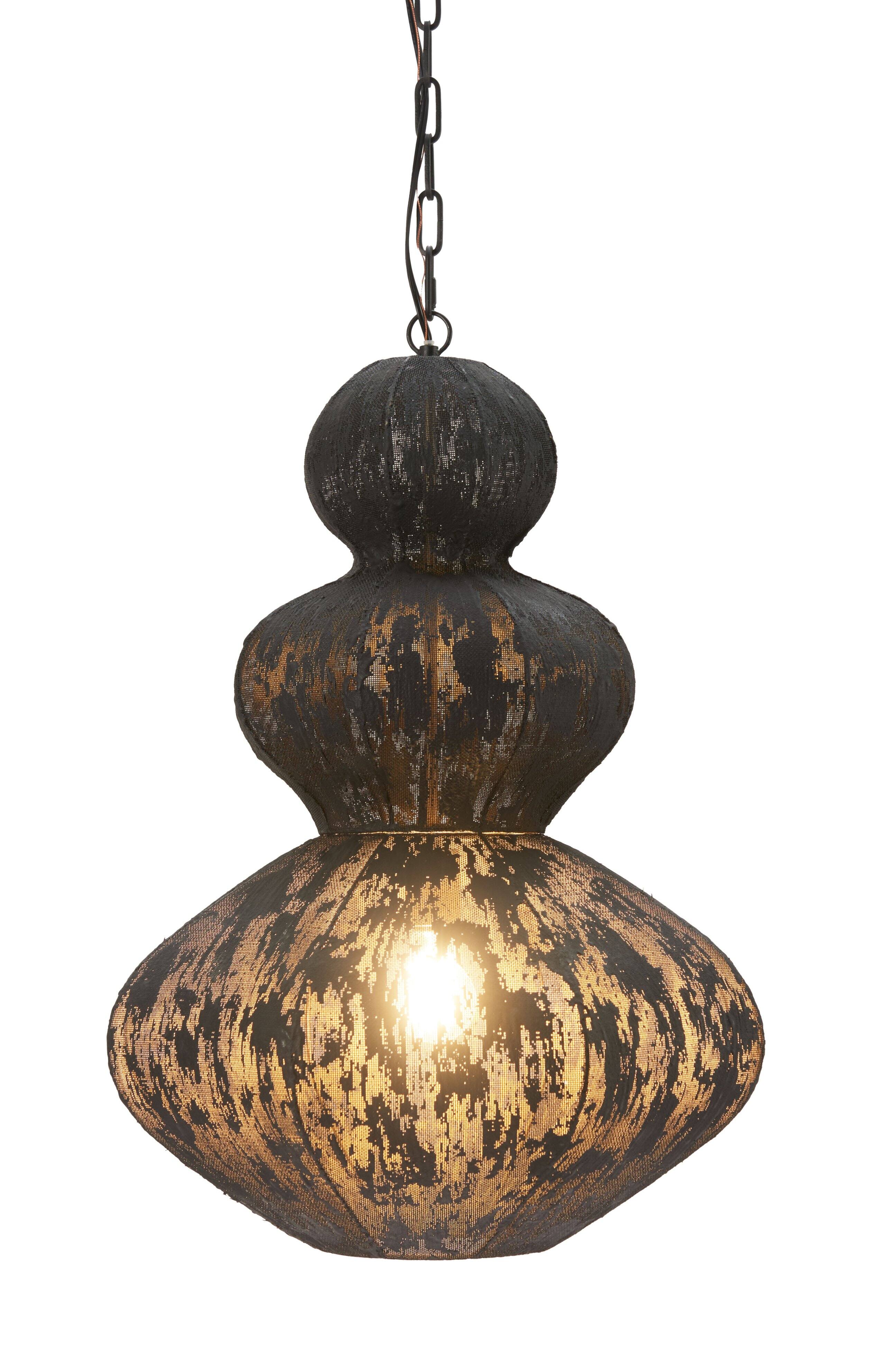 Front. Hivvago - Kali Ceiling Lamp Black - Black.