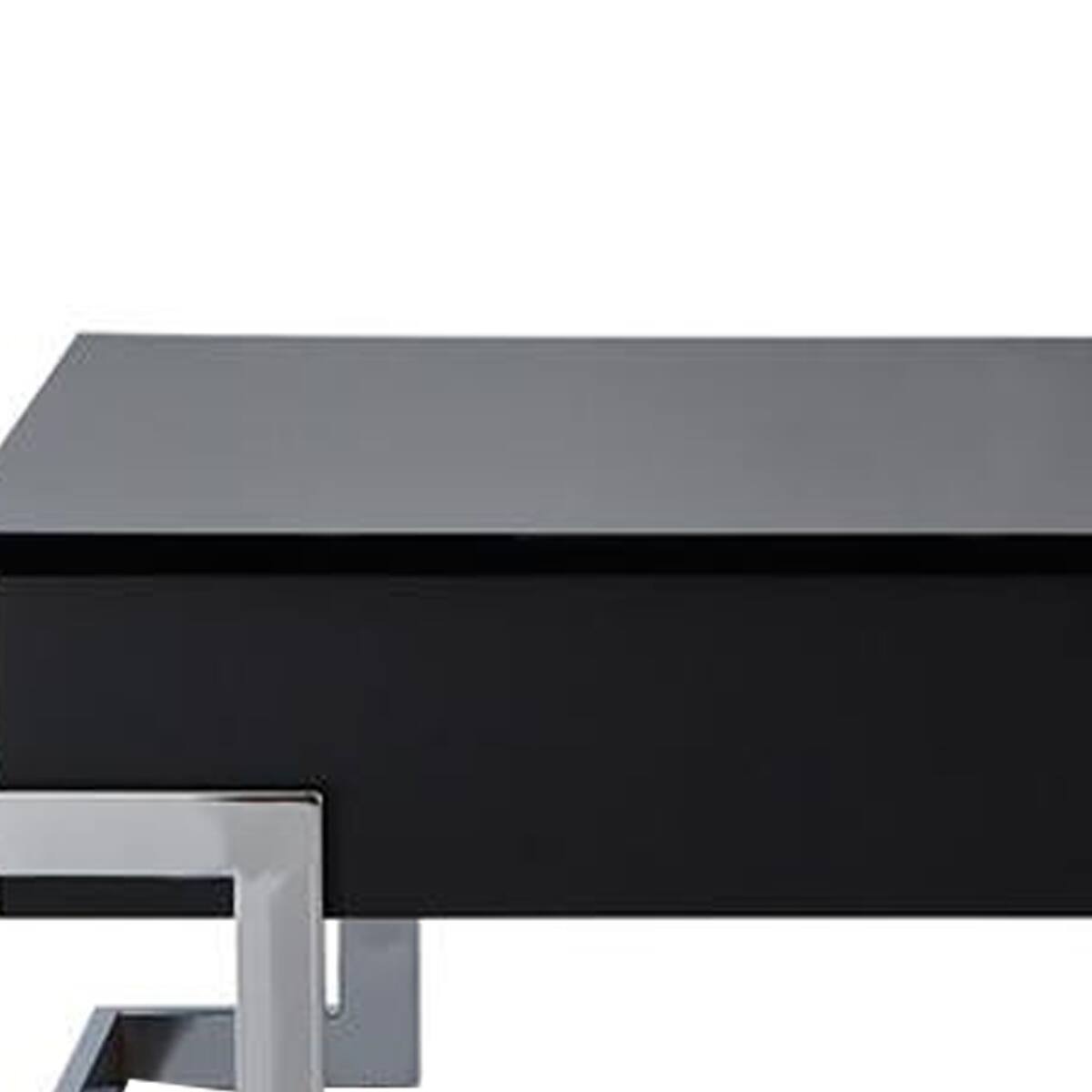Alt View 1. Manhattan Lane - Wooden Coffee Table With Lift Top Storage Space - Black.