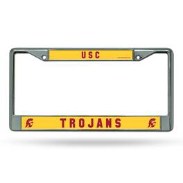 Rico Industries - Southern Cal USC Trojans Chrome Metal License Plate Frame - Multi