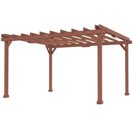 Outsunny - x 12.5' Outdoor Wood Pergola with Grape Trellis for Patio, Deck - Brown