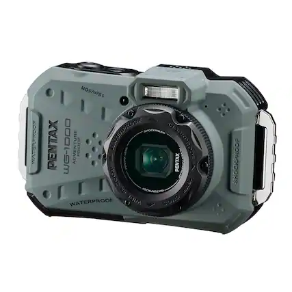 15m/50ft WATERPROOF SHOCKPROOF FOODSELVM PENTAX WG-1000 ADVENTURE PROOF PENTAX LENS SHOCKPROOF PENTAX VENTUREPROOF 100% WATERPROOF 16MP WATERPROOF