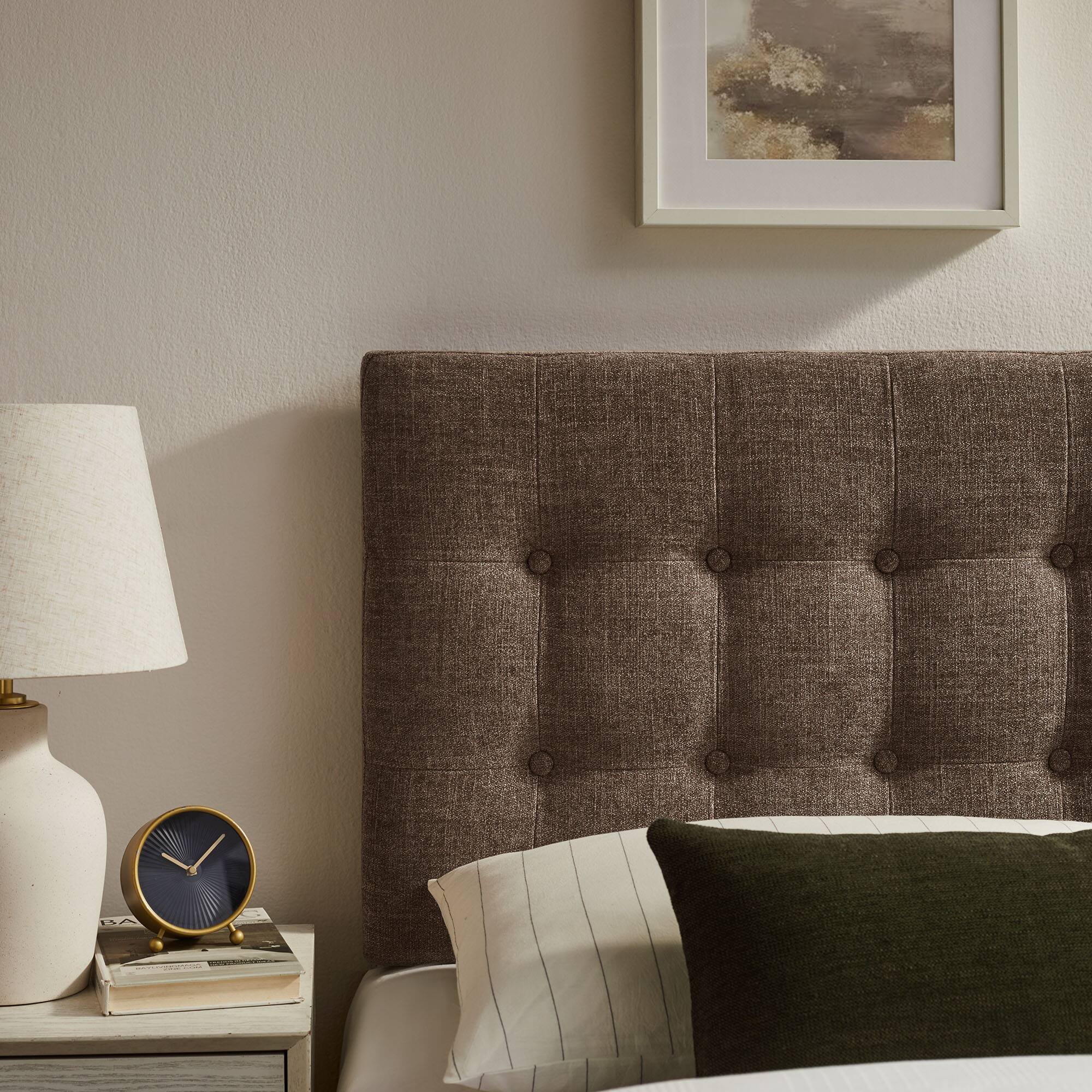 Alt View 1. Modway - Emily Upholstered Fabric Headboard by Modway - Mocha.