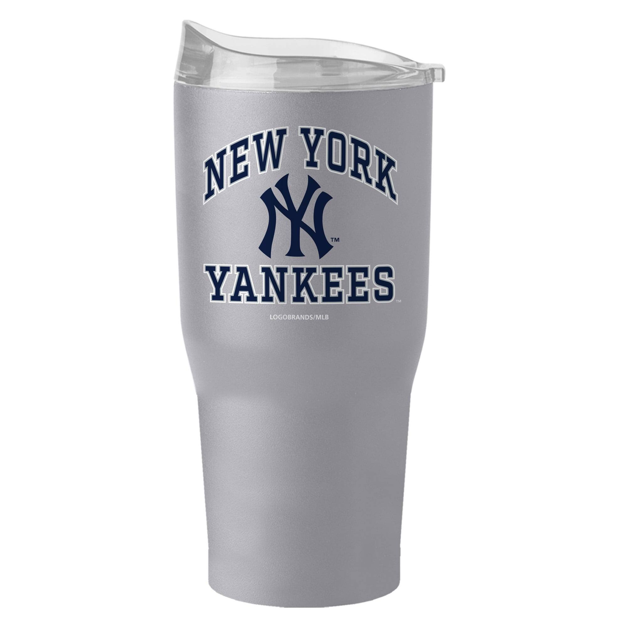 Logo Brands - New York Yankees 30oz. Stone Powder Coat Tumbler - Multicolor