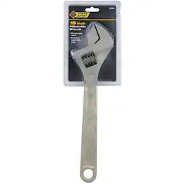 Amber Sporting Goods - Steelgrip 2252468 Adjustable Wrench, 15",Nickel-Chrome
