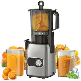 Teendow - 300W Juicer Machines,Cold Press Juicer Machine for Fruits & Vegetables, Dual‑Safety Lock System - Black