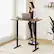 Alt View 3. Costway - Costway 48" x 24" Sit to Stand Desk with 3 Memory Settings & Anti-Collision Protection - Brown.