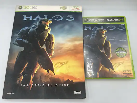 XBOX 360 ONLY ON XBOX 360 XBOX LIVE HALO3 XBOX 360 PLATINUMHITS GREATNESS IS EARNED HALO3 10 out of 10. Halo 3 is an overwhelming success. -GamesRadar PLATINUM HITS BEST SELLER AWARDED THE OFFICIAL GUIDE BUNGIE Microsoft game Studios - M (Mature 17+)