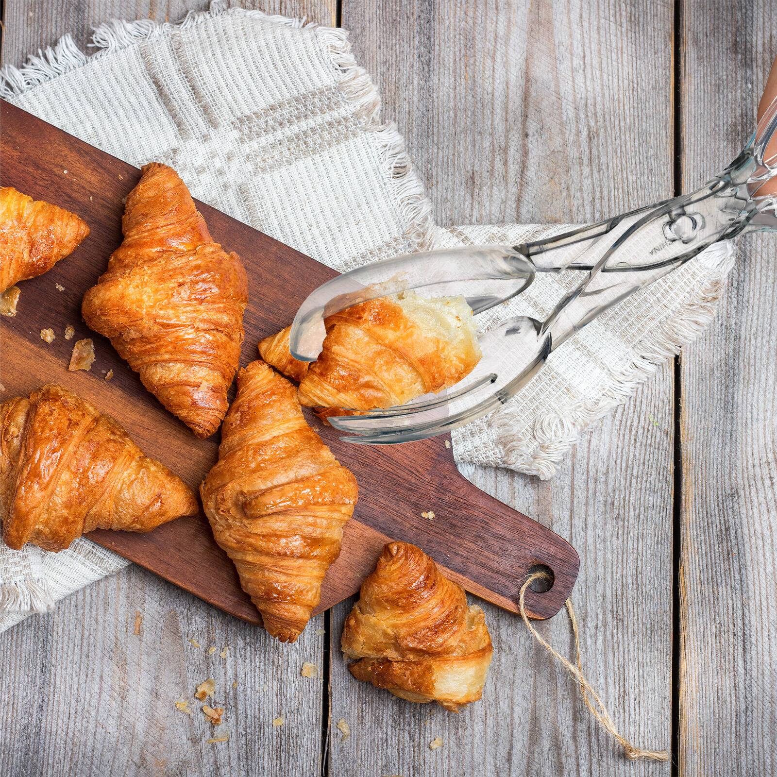 Alt View 2. Hansmart - HANSMART Salad Tong Food Clip Compact Kitchen Barbecue Serving Tong Bread Steak Meat Picker - Transparent.