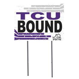 Jardine - TCU Horned Frogs 18'' x 24'' Bound Yard Sign - White