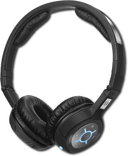 Angle Standard. Sennheiser - Closed-Type Headphones with Bluetooth 2.0 Technology - Black.