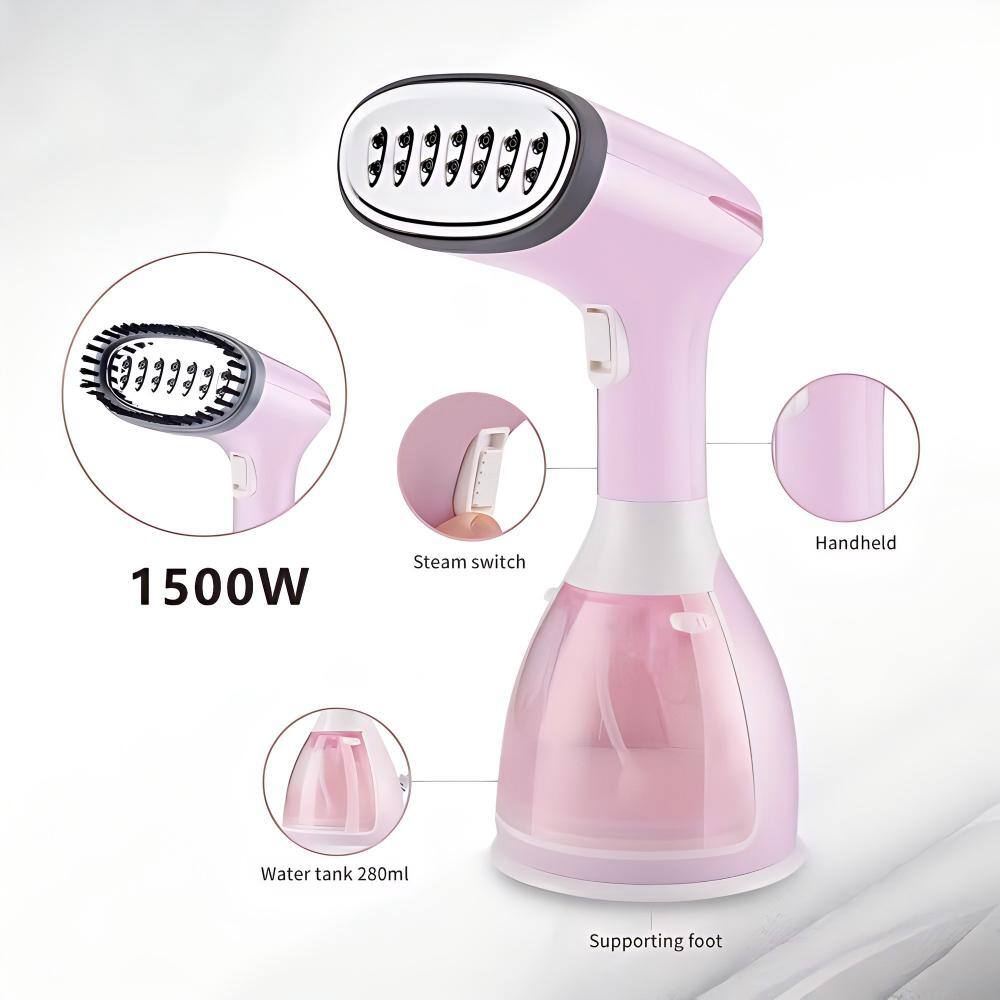 1500W Steam Switch Handheld Water Tank 280ml Supporting Foot