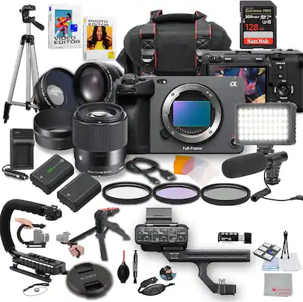 PHOTO EDITOR
SanDisk Extreme PRO 200 MB/s 128 GB
VIDEO EDITOR
SanDisk - MENA
NUR 0.49K SUPER HD
1 DEFINITION
NOM mount
F - 5
nai A
HARRO
Full-Frame 30mm 1:1.4 DC DN 52
SONY - a
Cardinal Camera