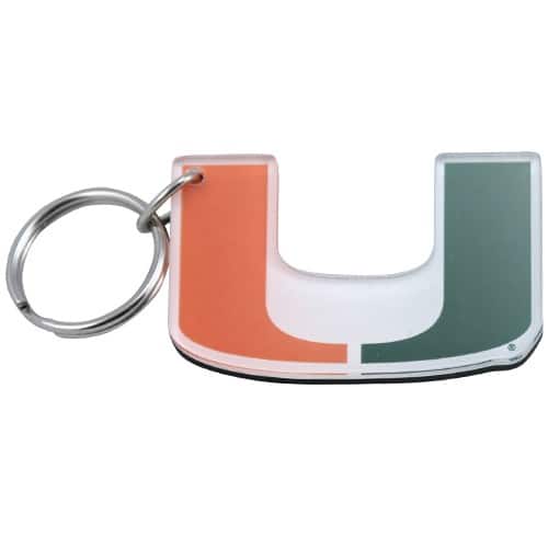 WinCraft - Miami Hurricanes High Definition Logo Keychain - Orange