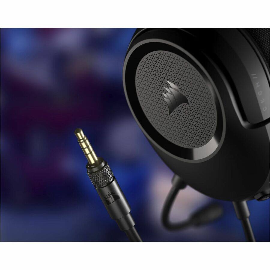 Alt View 3. CORSAIR - Corsair HS35 v2 Multiplatform Gaming Headset - Red - Stereo - Mini-phone (3.5mm), USB Type A - Wired - Over-the-head - Red.