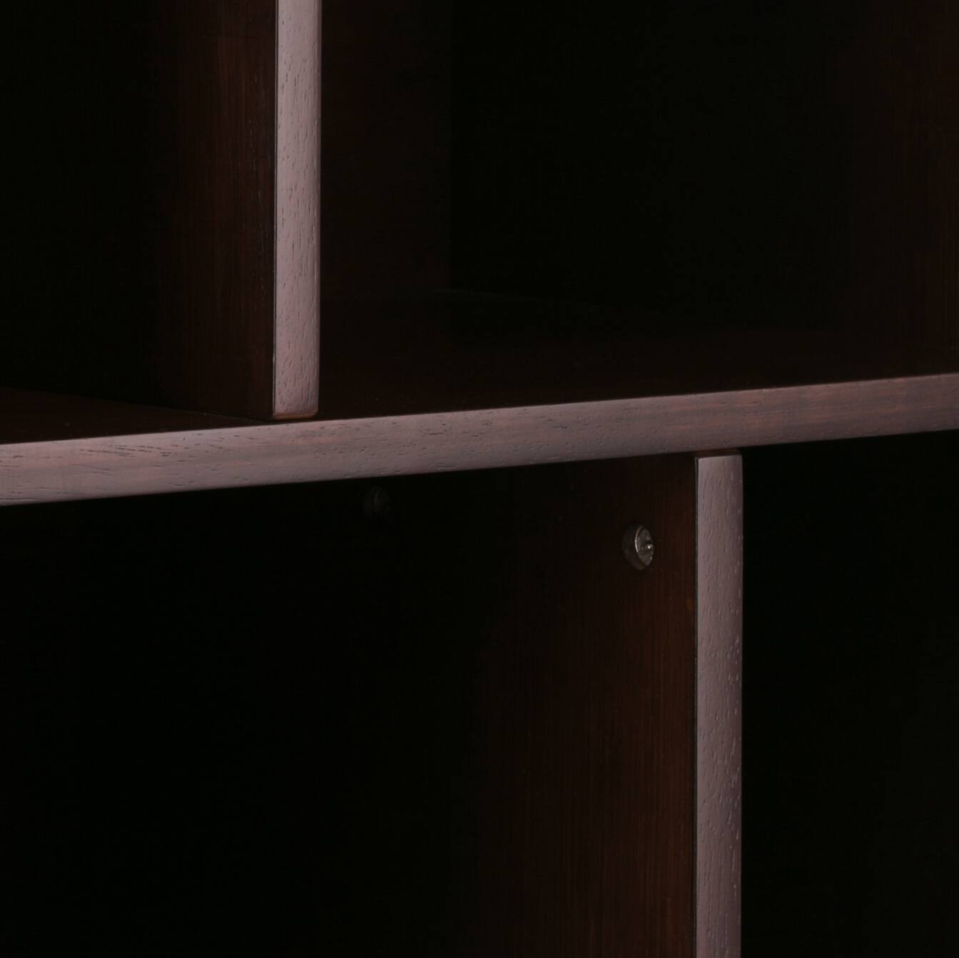 Alt View 5. Simpli Home - Draper 35 inch 6 Cubbie Bookcase (Set of 2) - Medium Auburn Brown.
