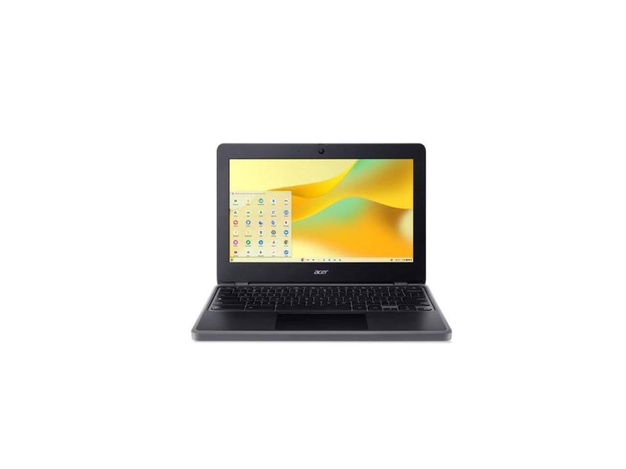 Alt View 4. Acer - Acer Chromebook 511 C736T 11.6" Touchscreen - Intel N100 - 8GB RAM - 32GB Storage - Shale Black - Black.