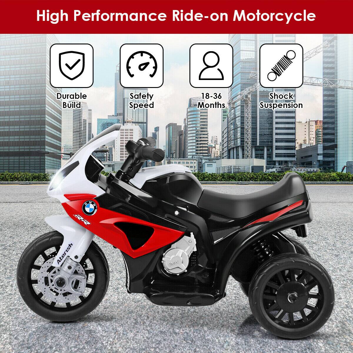 High Performance Ride-on Motorcycle

- Durable Build
- Safety Speed
- 18-36 Months
- Shock Suspension