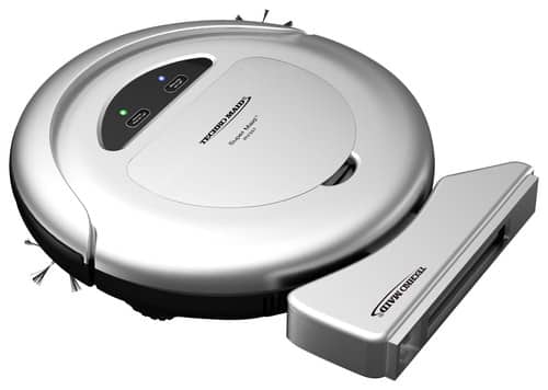 Front. Techko Maid - Super Maid Robotic Vacuum - Silver.