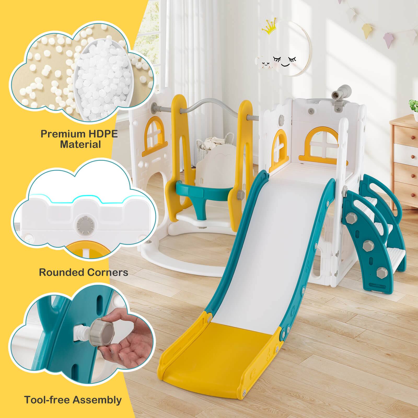 Premium HDPE Material  
Rounded Corners  
Tool-free Assembly