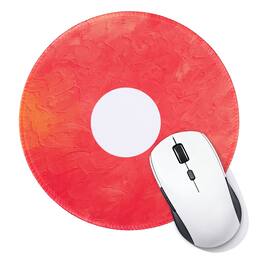 Unique Bargains - Donut Round Mouse Pad 7.9" Donut Printed Non-Slip Rubber Desk Mat for Office Home Laptop Computer Desk Accessories - Orange