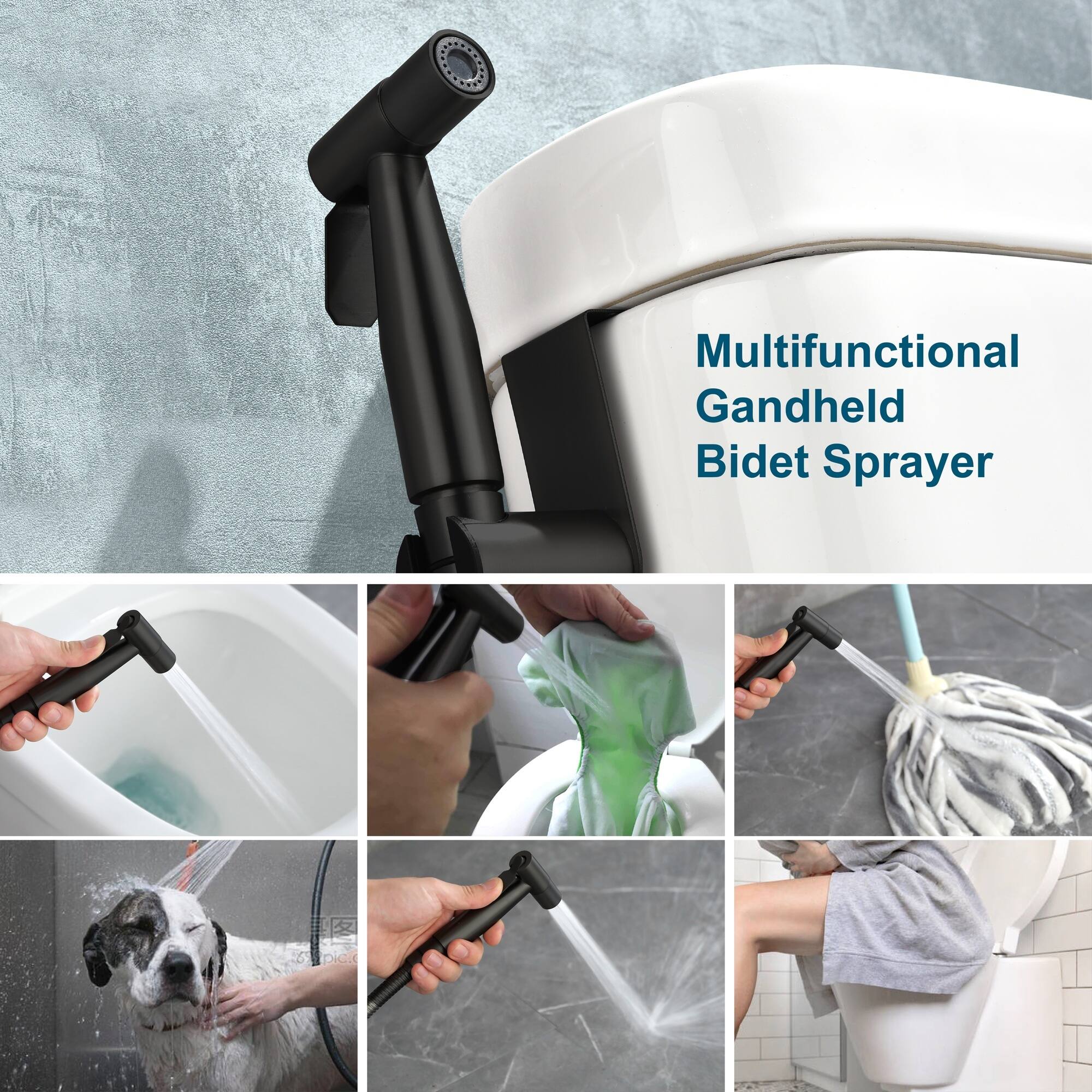 Multifunctional Gandheld Bidet Sprayer