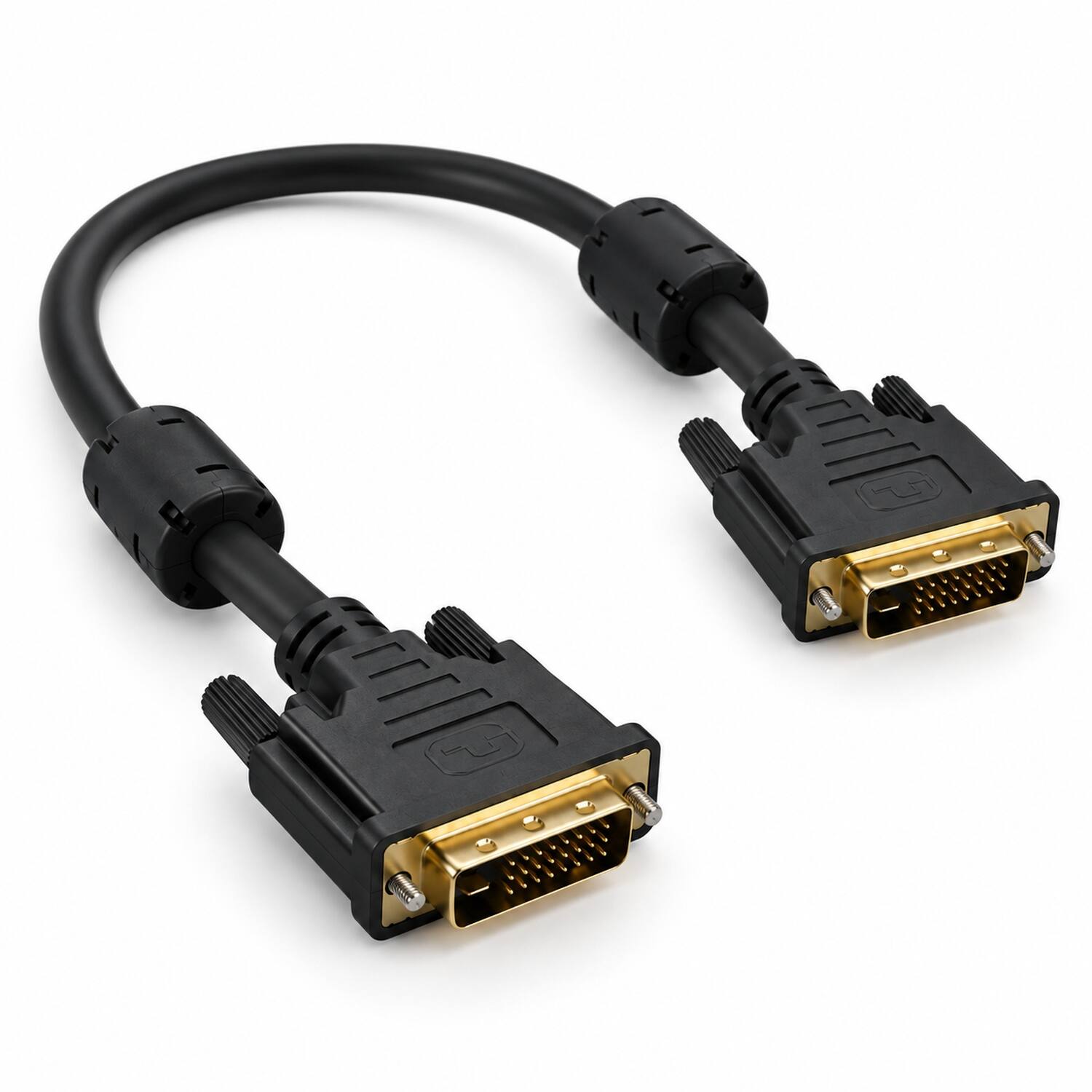 Angle. Sanoxy - 5m DVI-I Dual Link Digital / Analog Video Male to Male Cable - Black.