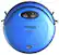 Front. Techko Maid - Super Maid Robotic Vacuum - Blue.