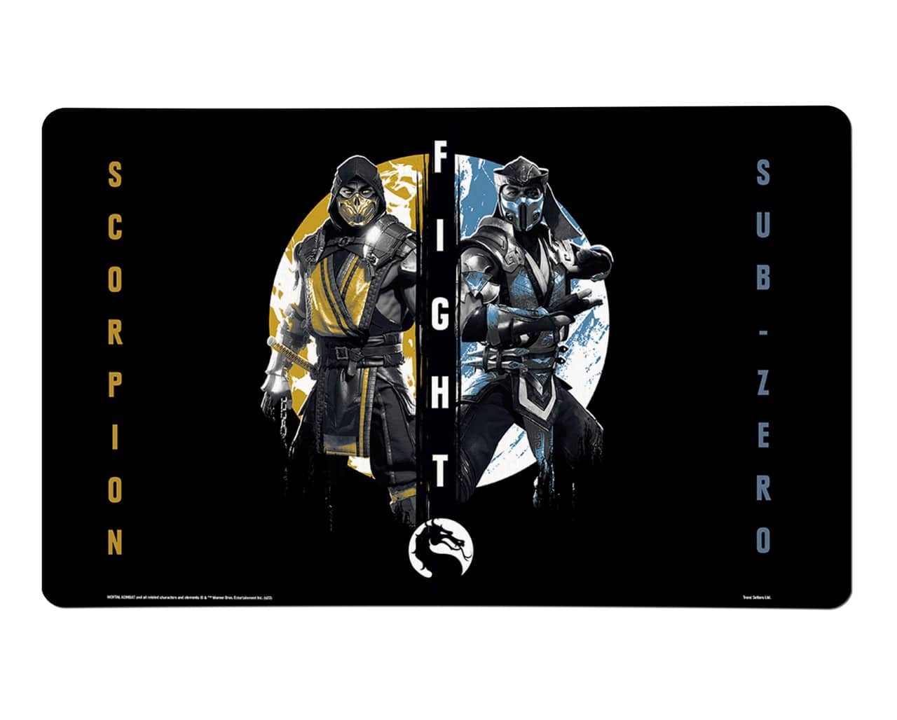 Trend Setters - Mortal Kombat (Scorpion V. Sub Zero) 18" x 12" Desk Mat - Multicolor