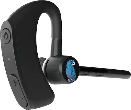 Front. BlueParrott - M500-XT Wireless Bluetooth Mono Headset with 93% Noise-Cancelling Microphone and Lightweight Design - Black.