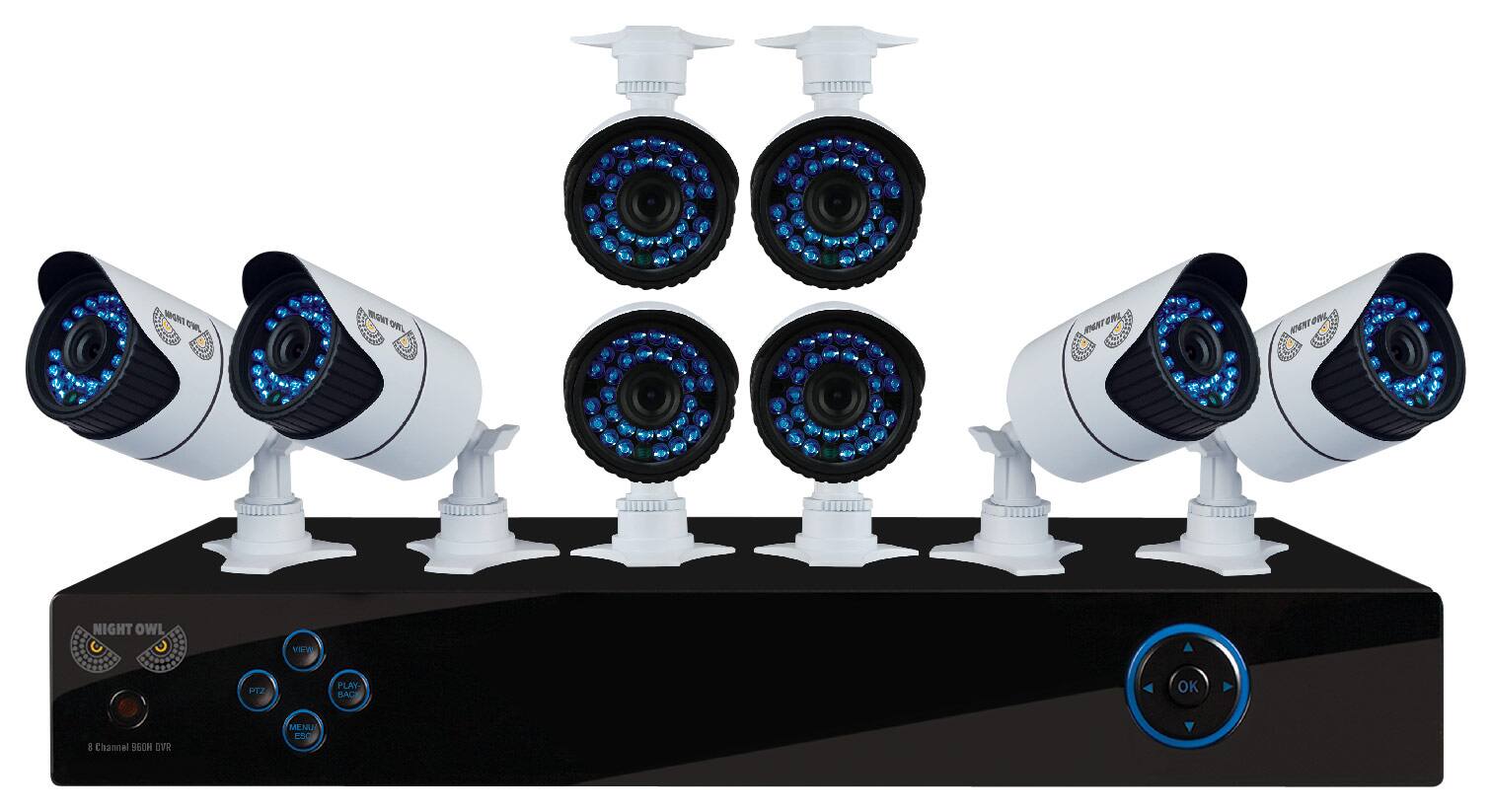 Best Buy Night Owl Channel Camera Indoor Outdoor High Definition Dvr Security System Black