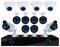 Night Owl - 16-Channel, 12-Camera Indoor/Outdoor High-Definition DVR Security System - Black/White-Front_Standard