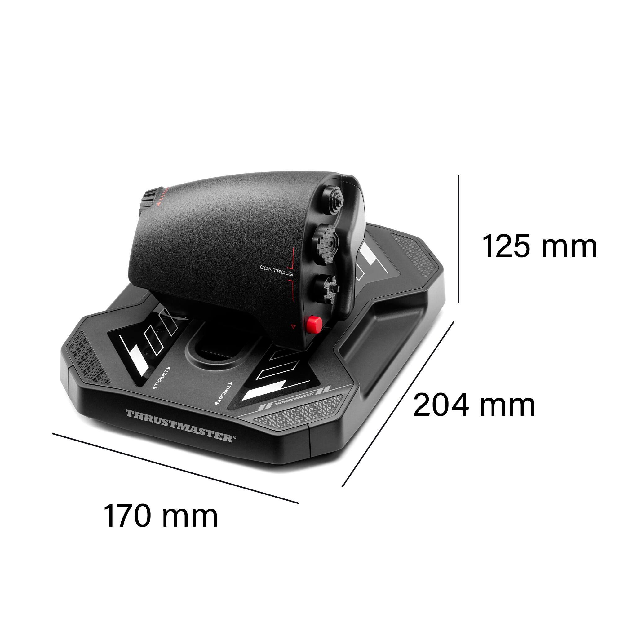 CONTROLS  
125 mm  
THRUSTMASTER  
204 mm  
170 mm