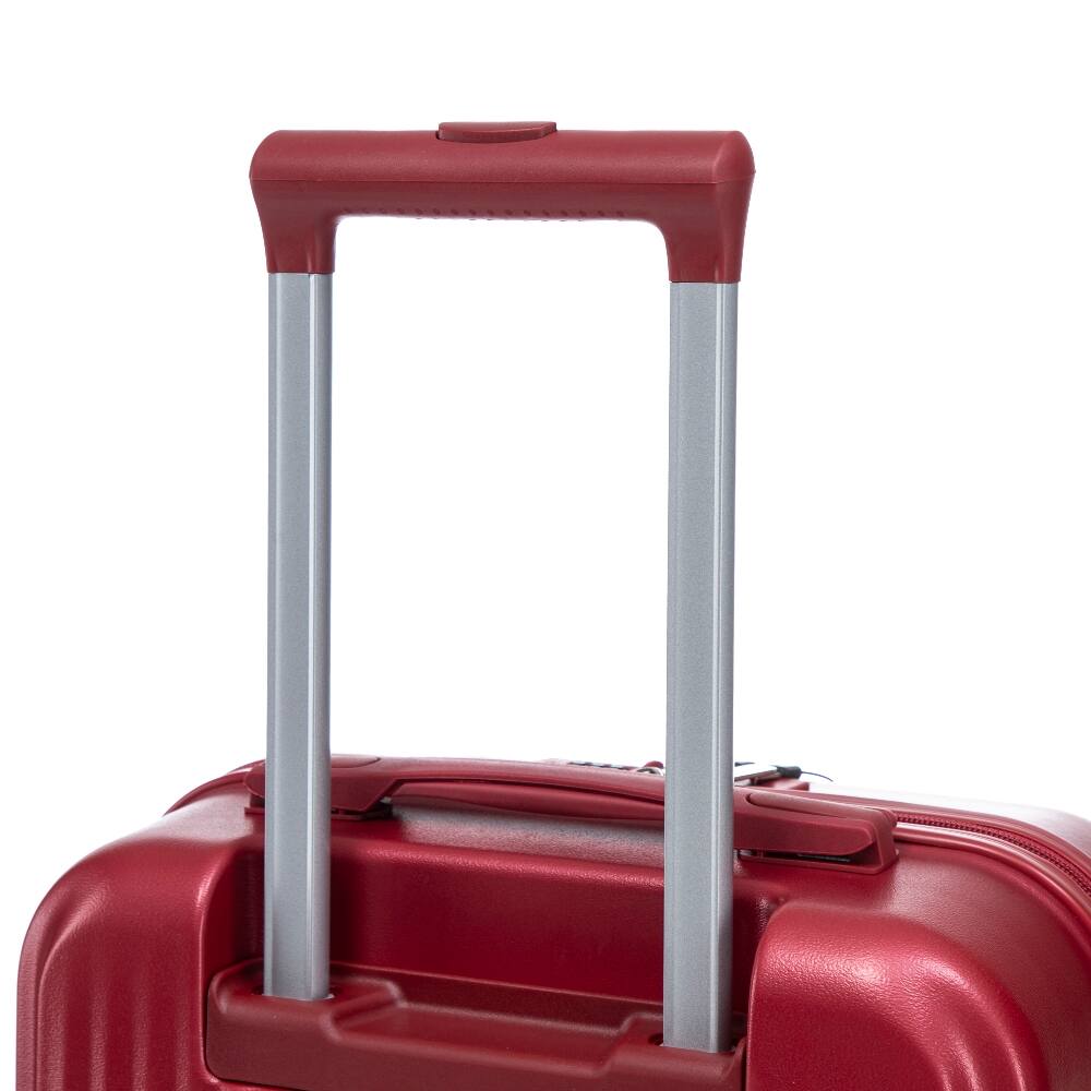Alt View 9. Ropilly - Ropilly 2 Piece Luggage Set Front Opening 20 Inch Carry On Suitcase with 14 Inch Cosmetic Case Red - Red.