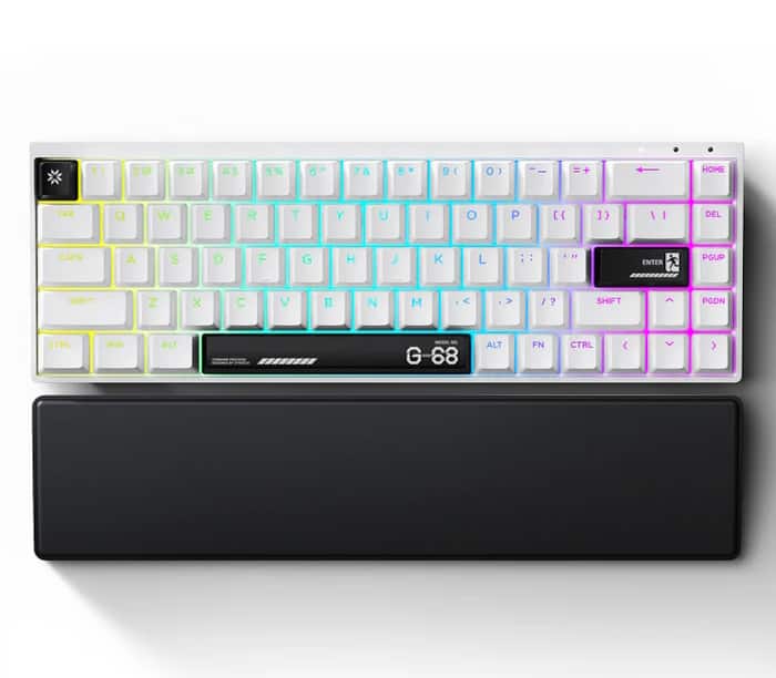 Syntech - Chronos 68 Rapid Trigger Magnetic Keyboard - (English Version)- and Black - White