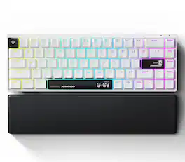 Syntech - Chronos 68 Rapid Trigger Magnetic Keyboard - (English Version)- and Black - White