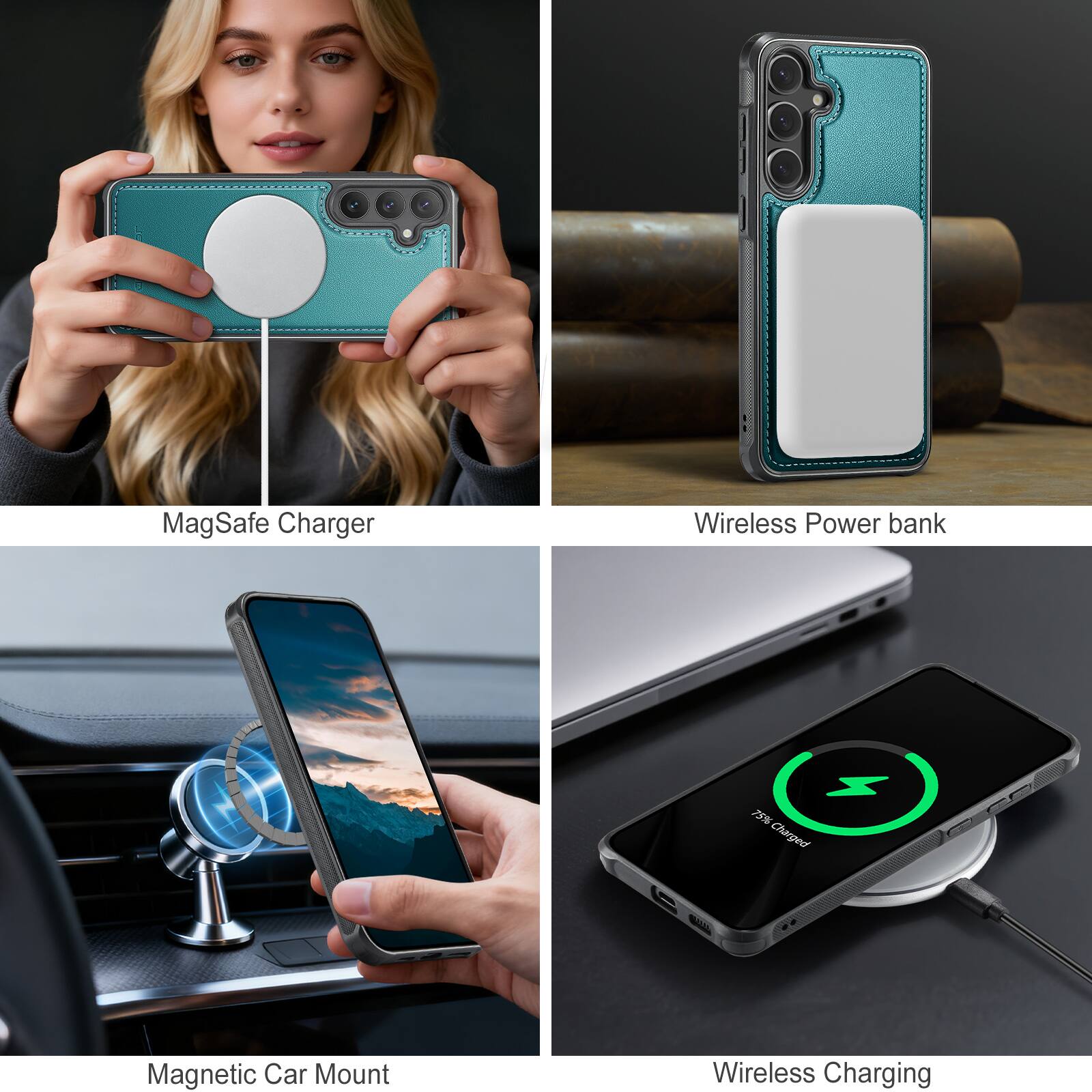 - MagSafe Charger
- Wireless Power Bank
- Magnetic Car Mount
- Wireless Charging