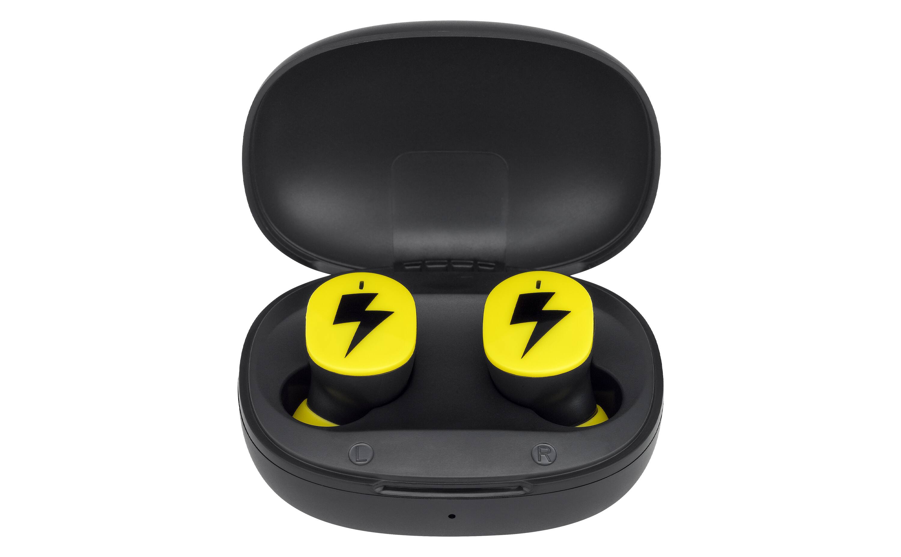 Back. eKids - eKids Pokemon Wireless Earbuds for Kids, Bluetooth Earbuds with Charging Case - Black.