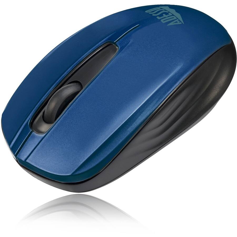 Alt View 6. Adesso - Adesso iMouse S50L 2.4GHz Wireless Mini Mouse - Optical - Wireless - 30 ft - Radio Frequency - 2.40 GHz - Blue - USB - 1 - Blue.